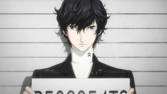 Persona 5 protagonist in an animated scene produced by Production I.G.