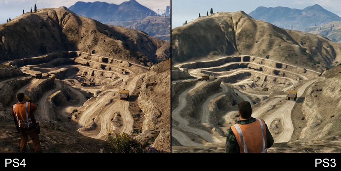 The Differences Between GTA V on Xbox One and PS4 and on 360 and PS3