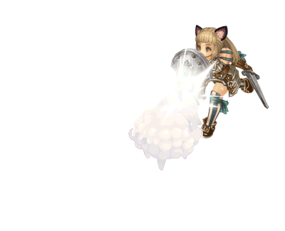 Tree of Savior class using a shield skill