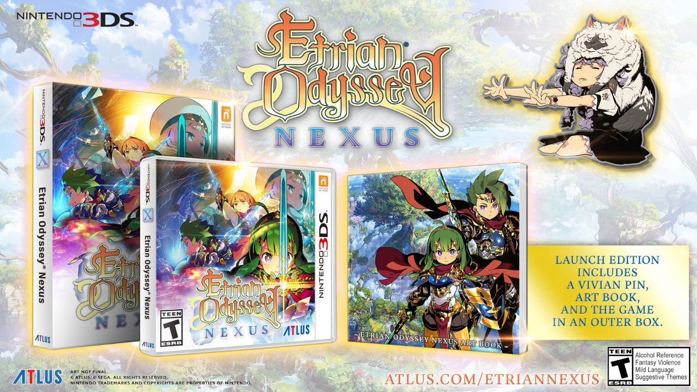 Image related to the article Atlus Reveals Etrian Odyssey Nexus Launch Edition