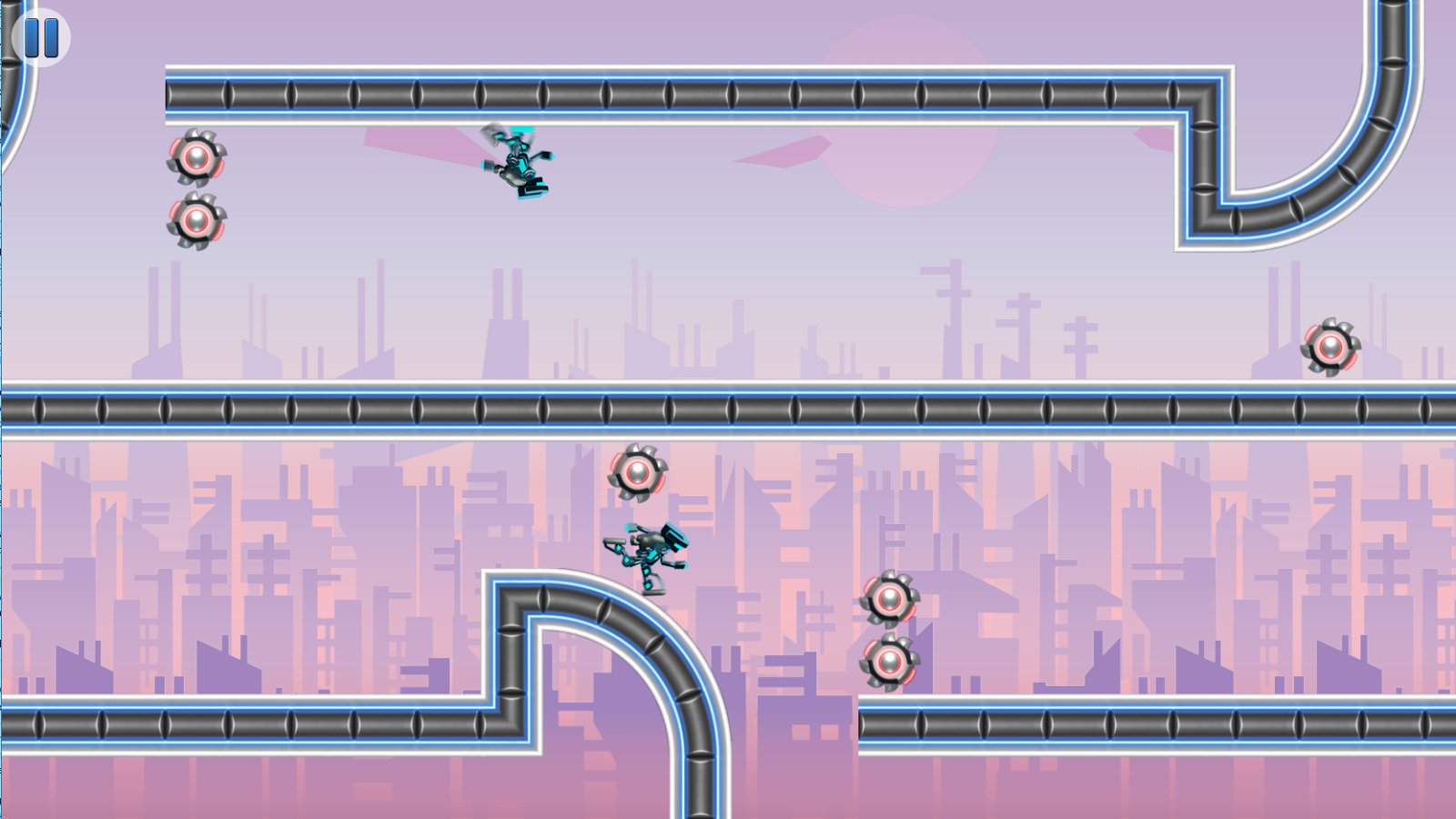 Image related to the article G-Switch 3: Play with the laws of gravity in this endless runner
