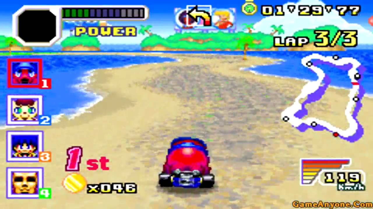 Image 9 from the section Konami Krazy Racers (Game Boy Advance — 2001) in Mascots and their kart games: a list of notable series