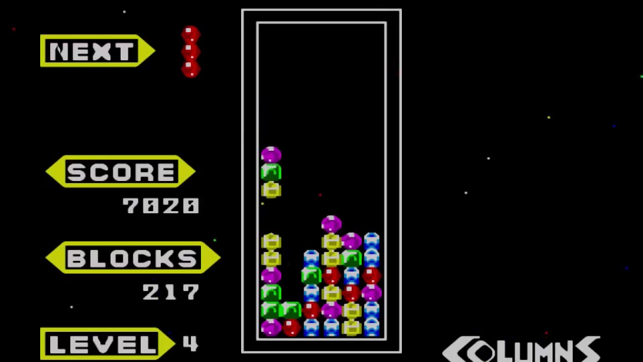 Image 8 from the section 3) Columns (Shapes and Columns) in Top 10 multiplayer games for Master System