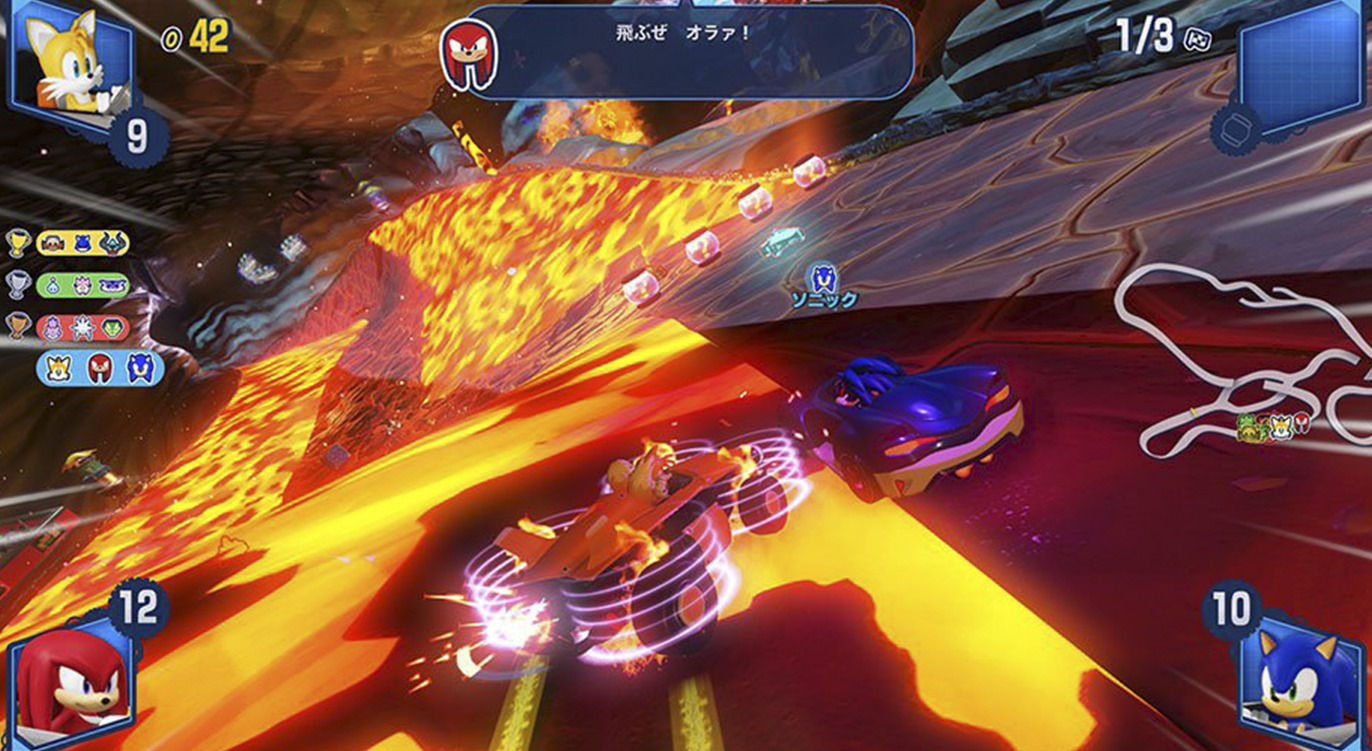 Ice and Lava Mix in a New Team Sonic Racing Stage