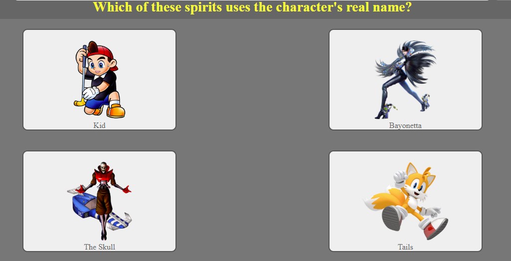 Spirits Quiz