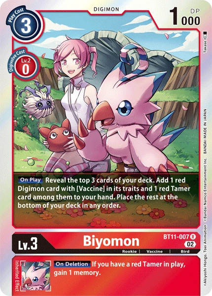 Play cost above and digivolution cost below, both in the card