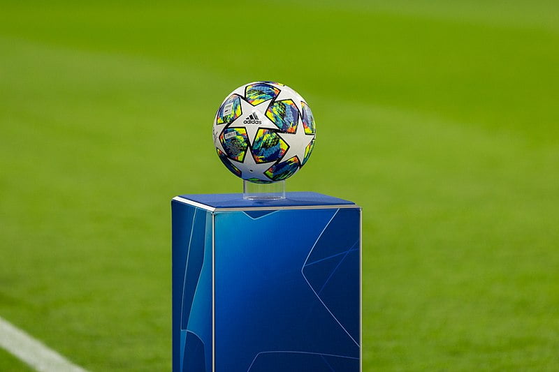Official Champions League ball. Wikimedia Commons archive.